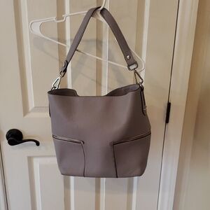 Calvin Klein Taupe Shoulder Bag